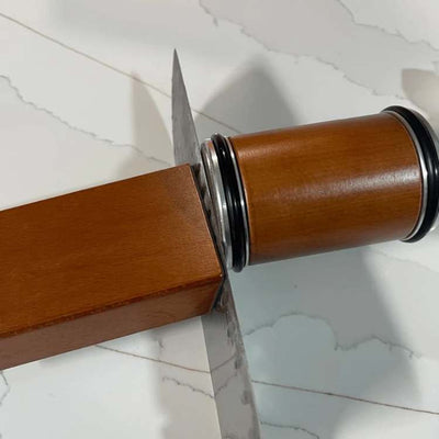 EdgeFlow Dual Grit Rolling Knife Sharpener for Kitchen Restores Sharp Blades - OpalDwell