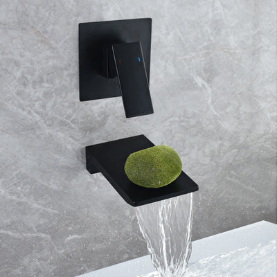 Cascade | Wall-Mounted Single-Handle Waterfall Bathroom Faucet | OpalDwell OpalDwell