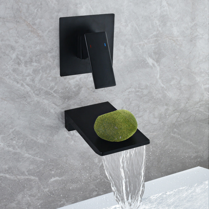 Cascade | Wall-Mounted Single-Handle Waterfall Bathroom Faucet | OpalDwell OpalDwell