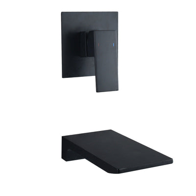 Cascade | Wall-Mounted Single-Handle Waterfall Bathroom Faucet | OpalDwell OpalDwell