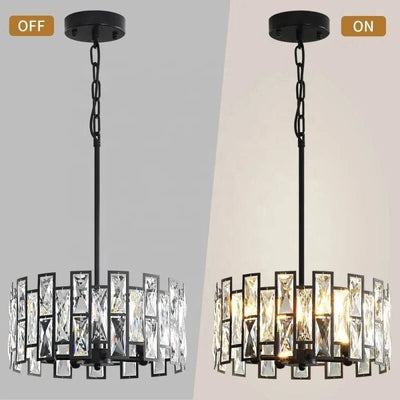 Nova Crystal Pendant Light in Stainless Steel with K9 Crystals and LED - OpalDwell
