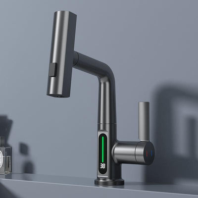 Vellaro Single Hole Brass Faucet for Hot and Cold Water | OpalDwell OpalDwell