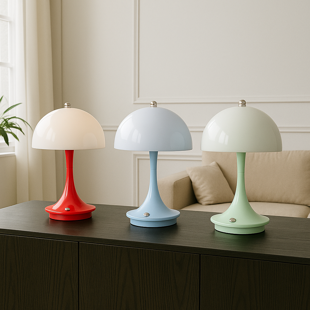 Mushroom Table Lamp With Soft Warm Ambient Lighting For Cosy Spaces - OpalDwell
