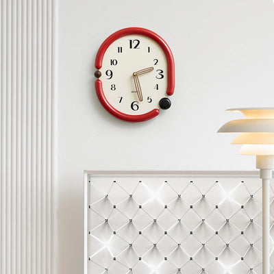 NovaTwist Wall Clock Avant Garde Timepiece for Modern Interiors OpalDwell