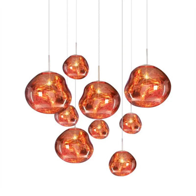AstraLuma Lava Pendant Lights Four Color Glass Finish - OpalDwell