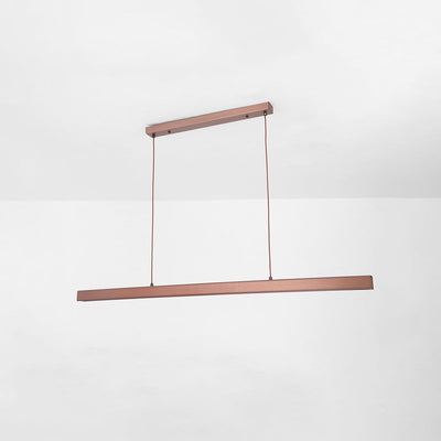 Nexis Linear Metal LED Pendant Light in Black and Brown OpalDwell