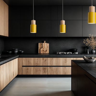 Liora | Wooden Pendant Lights - OpalDwell