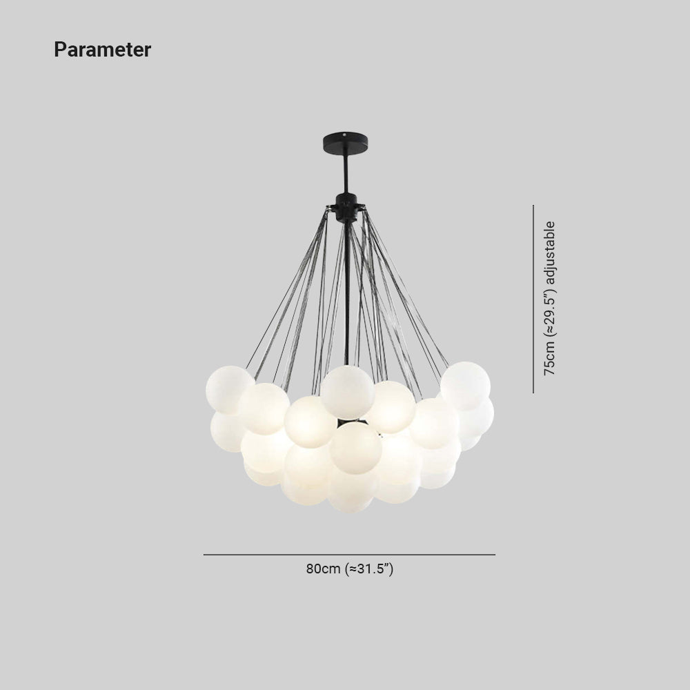 Lumisora Glass and Metal Pendant Light for Living Room - OpalDwell
