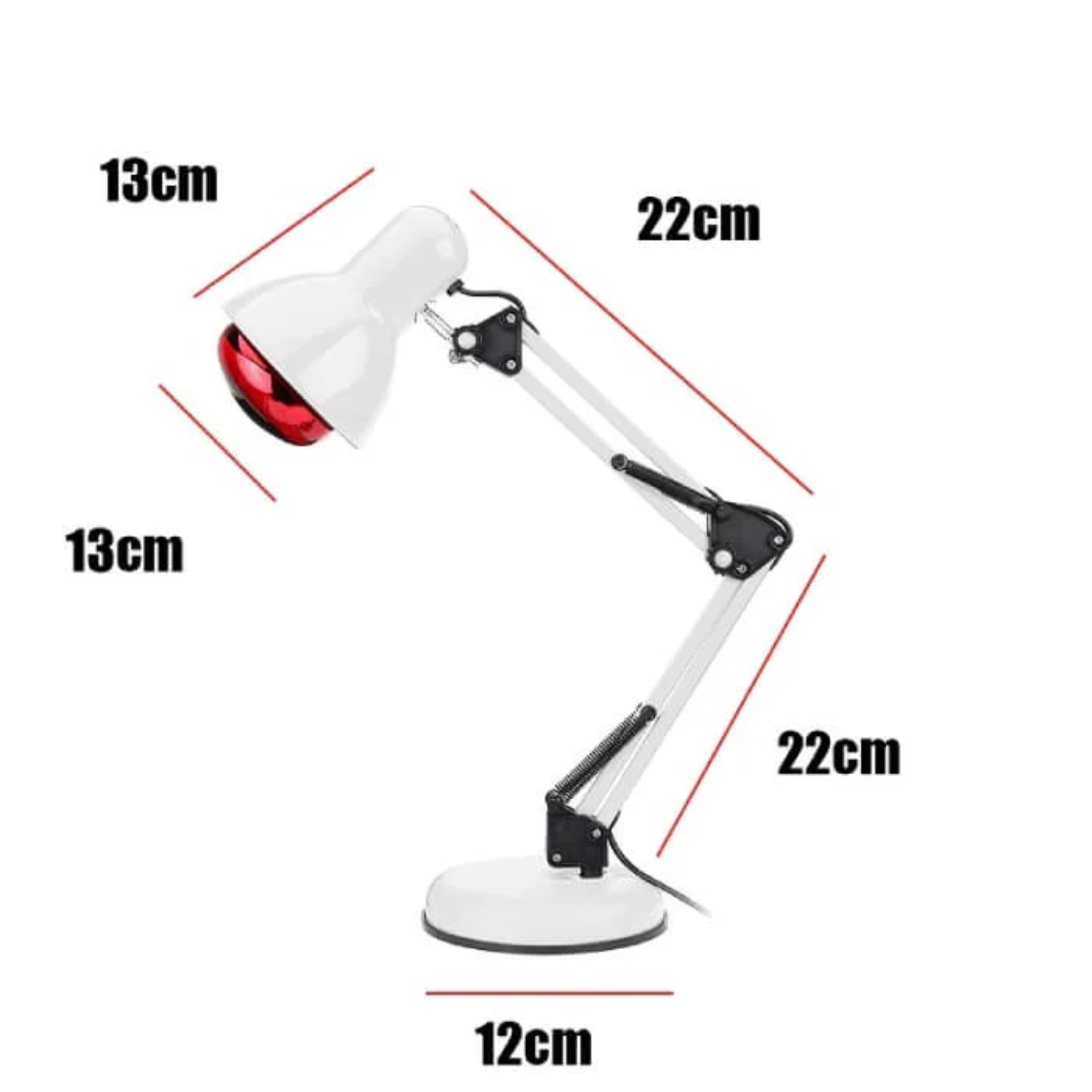 SolaraLux Infrared Therapy Lamp With Stand For Targeted Pain Relief - OpalDwell
