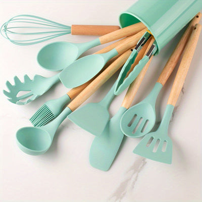 CulinaPro | 12-Piece Silicone Cooking Tool Set - OpalDwell