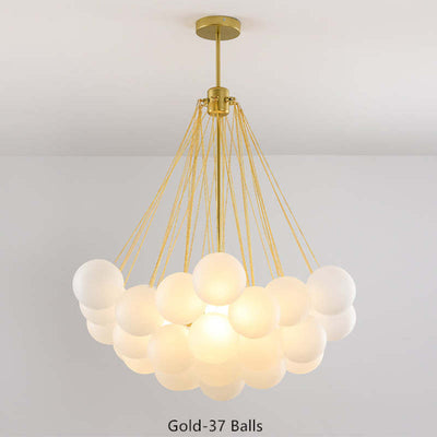 Lumisora Glass and Metal Pendant Light for Living Room - OpalDwell