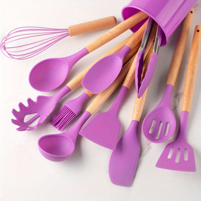 CulinaPro | 12-Piece Silicone Cooking Tool Set - OpalDwell