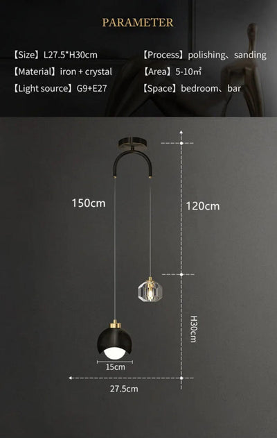 Elaria Crystal Pendant - OpalDwell