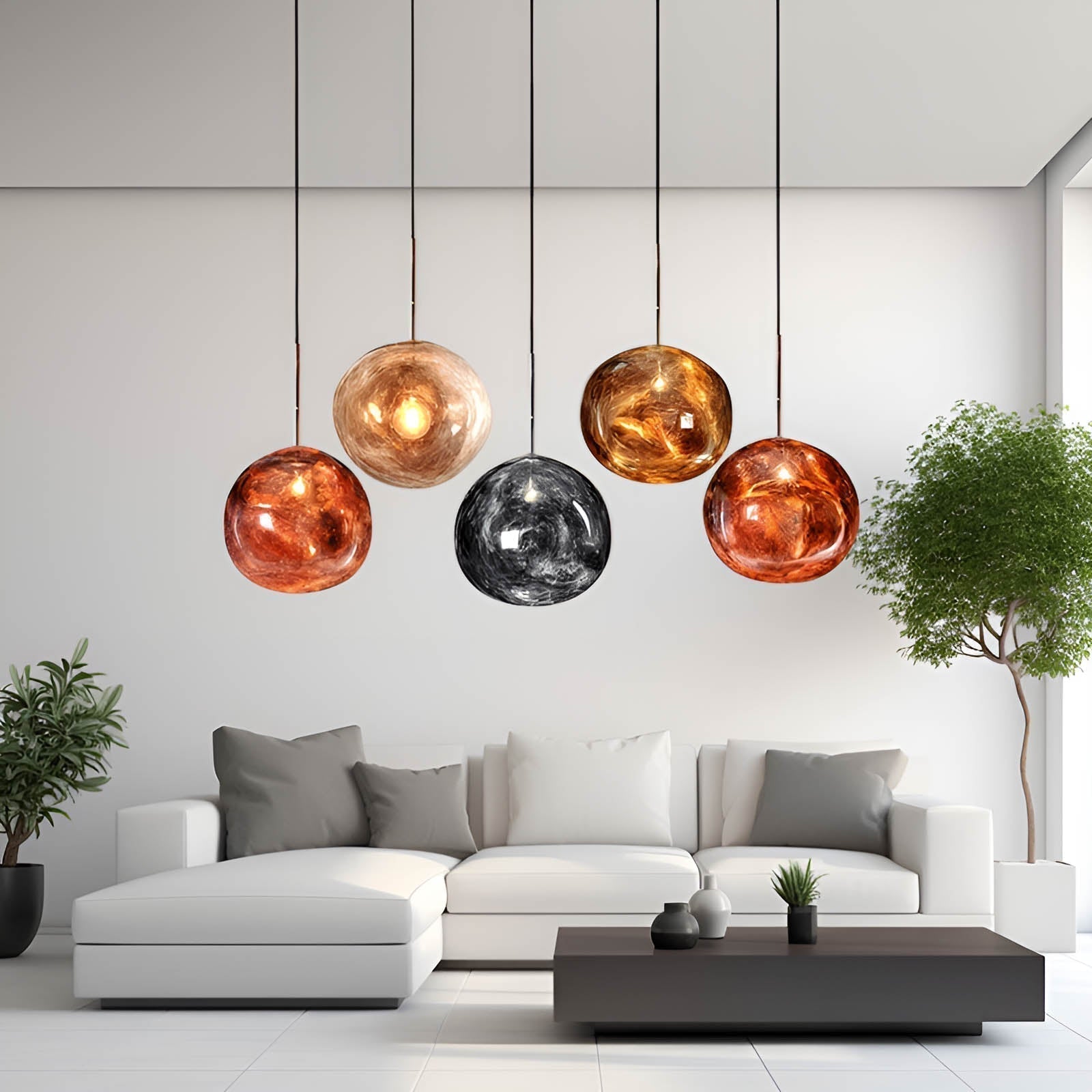 Aurelle Resin Pendants - OpalDwell