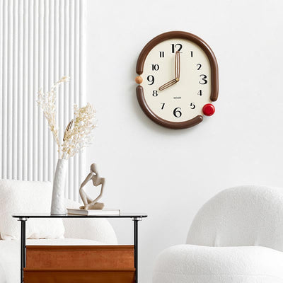 NovaTwist Wall Clock Avant Garde Timepiece for Modern Interiors OpalDwell