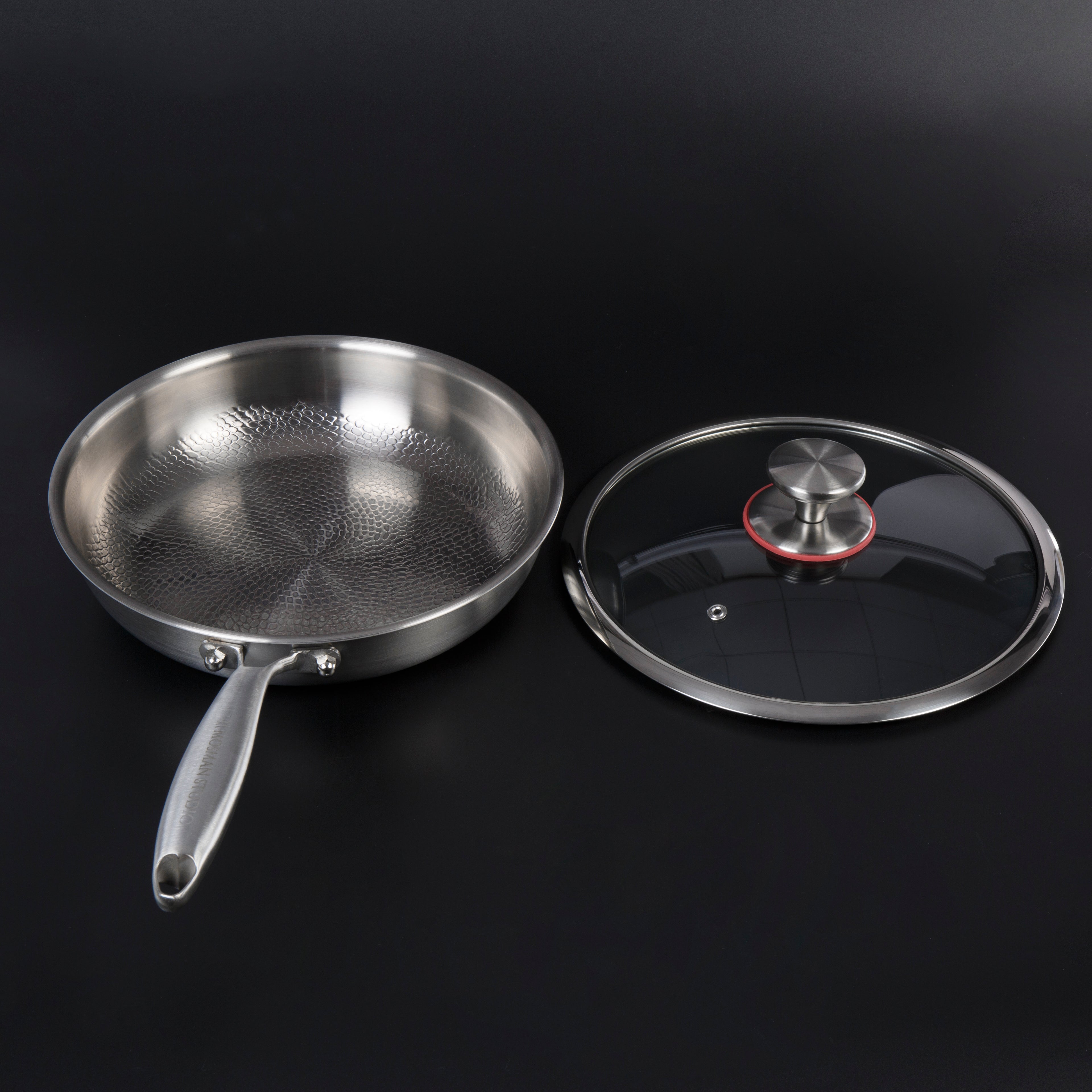 NovaTi Pure Titanium Interior Nonstick Frying Pan No Coatings Safe Cooking OpalDwell