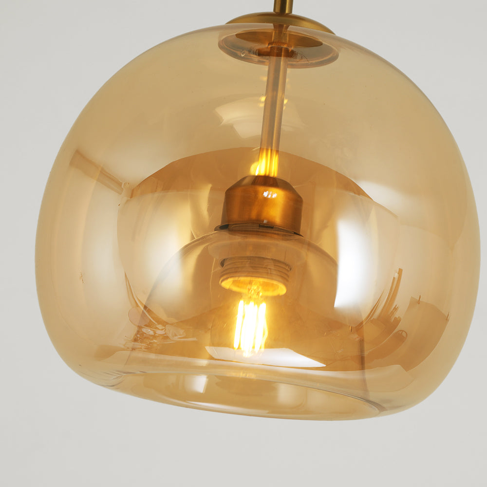 AuroraCircle Modern Black and Gold Round Ceiling Lamp - OpalDwell