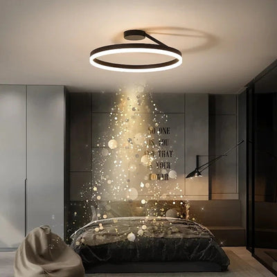 LumaAura Gold LED Ceiling Light for Living Rooms and More OpalDwell