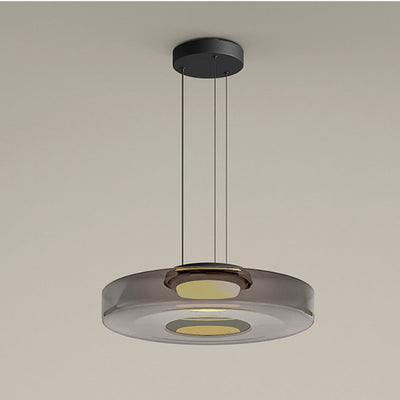 Asteron Glass Pendant Light in Bauhaus Style Ceiling Lamp OpalDwell