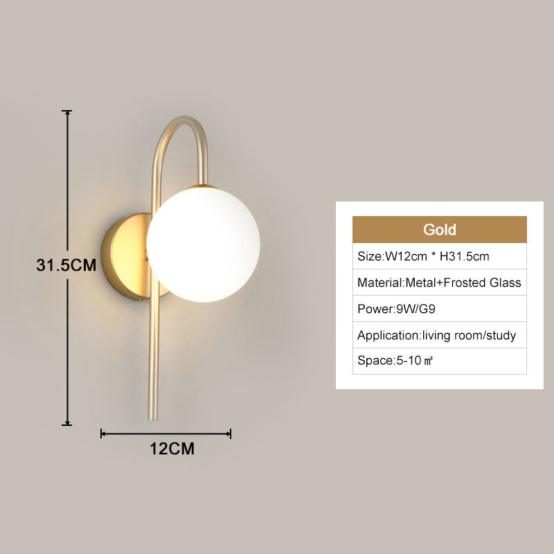 LumaNova Modern LED Wall Lights for Home Decor and Ambience OpalDwell