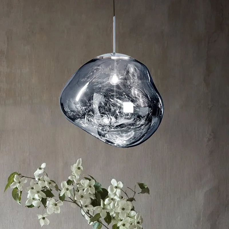 AstraLuma Lava Pendant Lights Four Color Glass Finish - OpalDwell