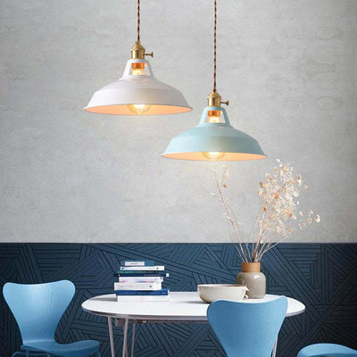 Lyrae Morandi-Style Colorful Metal Pendant Light Glow - OpalDwell