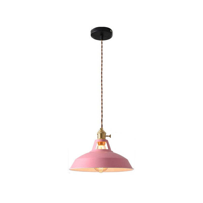 Lyrae Morandi-Style Colorful Metal Pendant Light Glow - OpalDwell