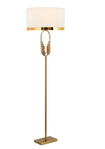 Aurelia | Art Deco Floor Lamp in Gold OpalDwell