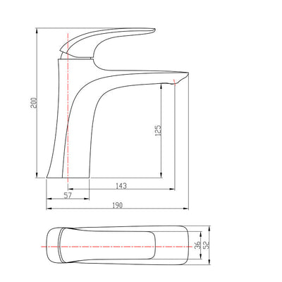 Brass Single-Lever Bathroom Faucet for One-Hole Sinks | OpalDwell OpalDwell