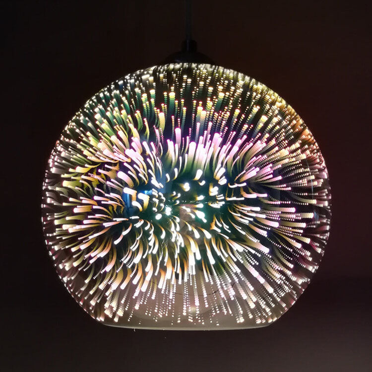 Prismora 3D Glass Dome Pendant Light - Colorful Modern - OpalDwell