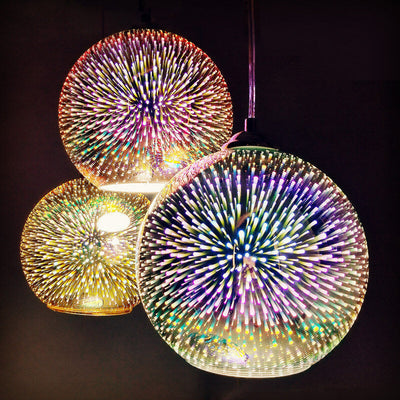 Prismora 3D Glass Dome Pendant Light - Colorful Modern - OpalDwell