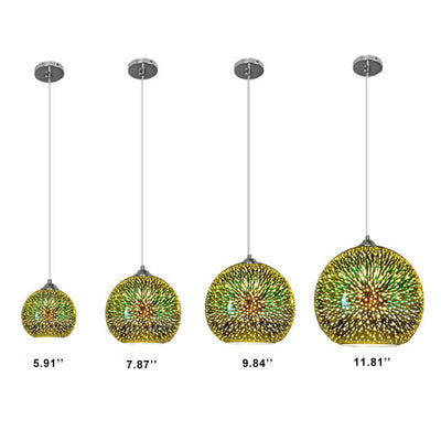 Prismora 3D Glass Dome Pendant Light - Colorful Modern - OpalDwell