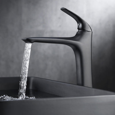 Brass Single-Lever Bathroom Faucet for One-Hole Sinks | OpalDwell OpalDwell