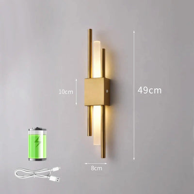 AstraBeam Rechargeable Wireless LED Wall Sconce - OpalDwell