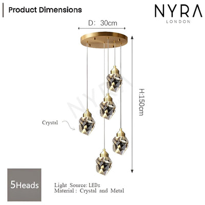 Liora | Crystal Chandelier - OpalDwell