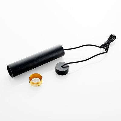 Black Aluminum Tube Pendant Light for Modern Kitchen - OpalDwell