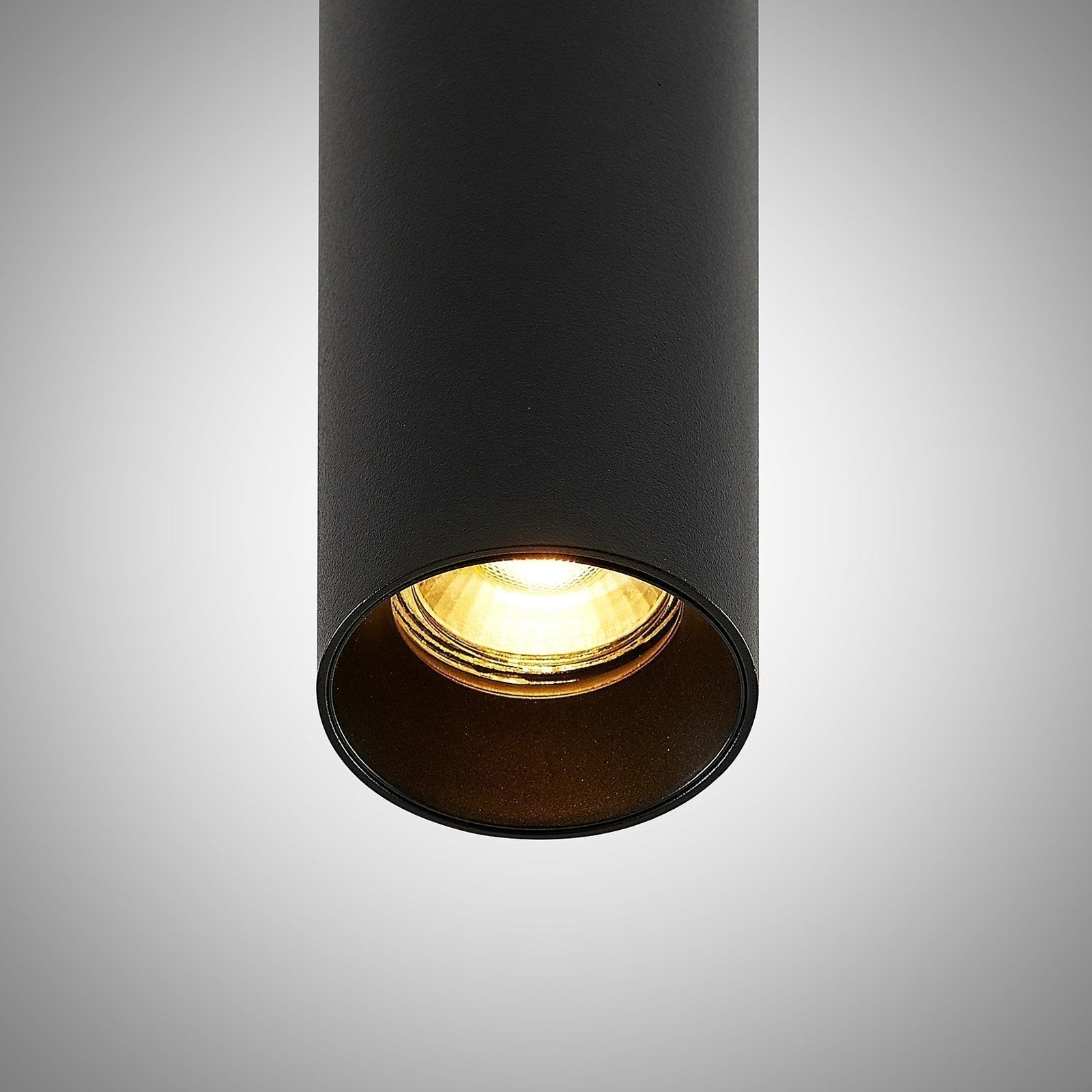 Black Aluminum Tube Pendant Light for Modern Kitchen - OpalDwell
