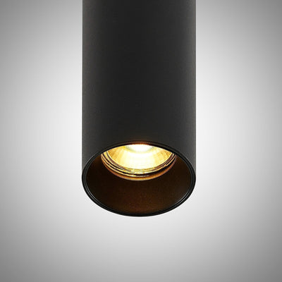 Black Aluminum Tube Pendant Light for Modern Kitchen - OpalDwell