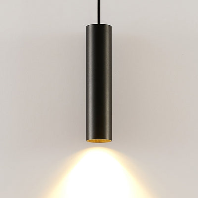 Black Aluminum Tube Pendant Light for Modern Kitchen - OpalDwell