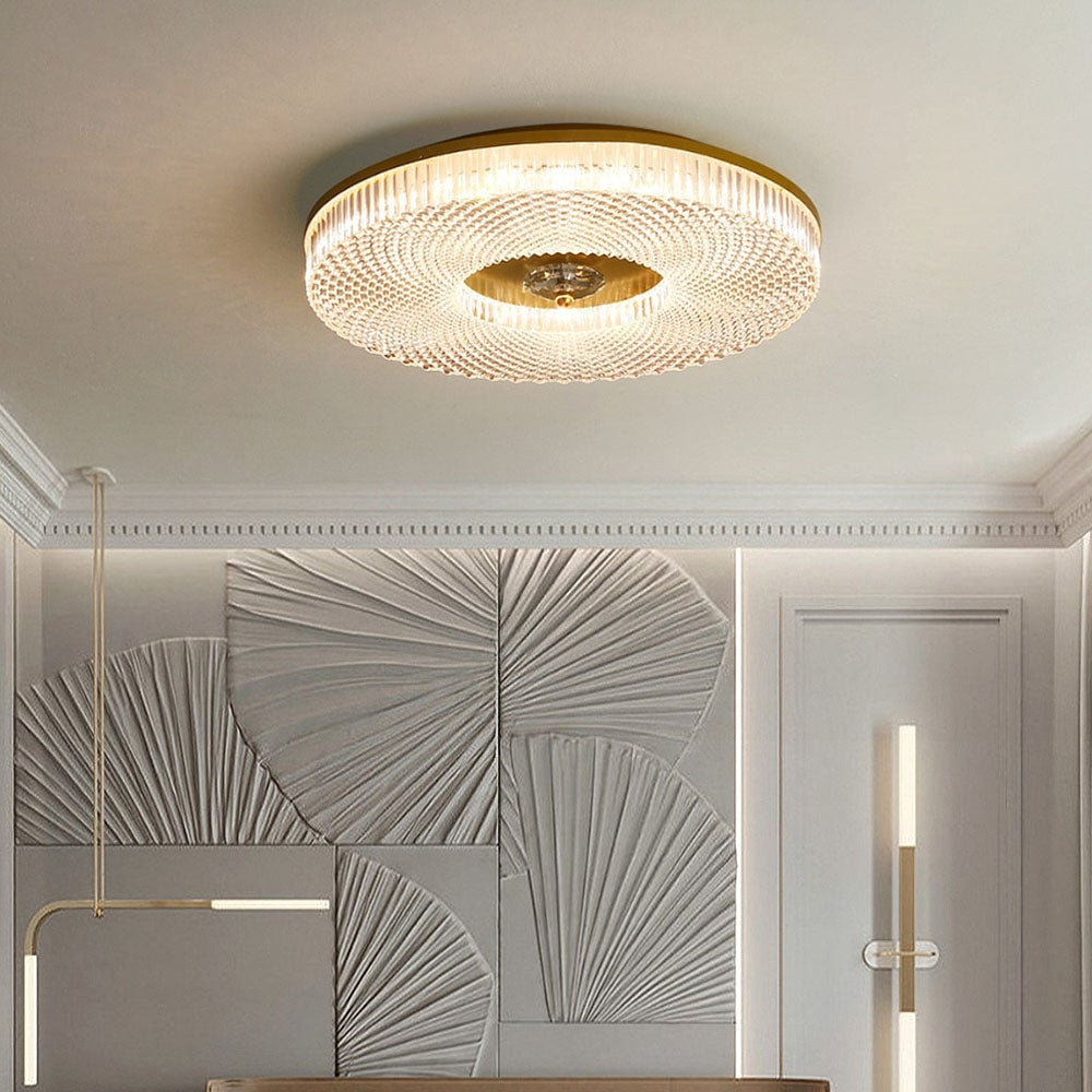Luminia Slim LED Ceiling Light in Metal & Acrylic Finish OpalDwell