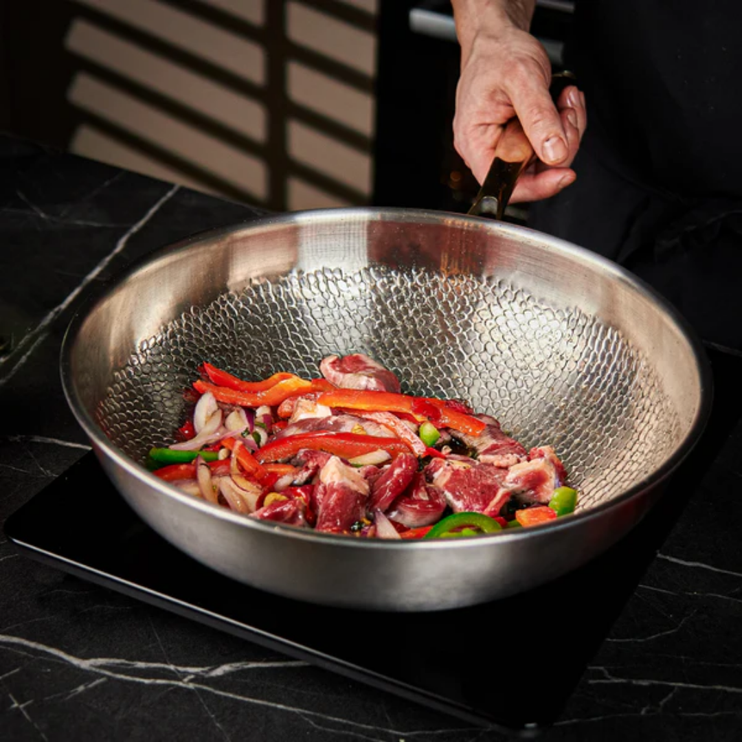 NovaTi Pure Titanium Interior Nonstick Frying Pan No Coatings Safe Cooking OpalDwell