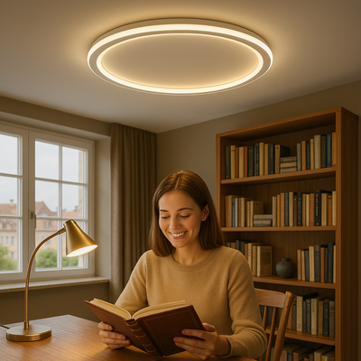 SkagaNova Nordic Dimmable Led Ceiling Light In Warm White OpalDwell