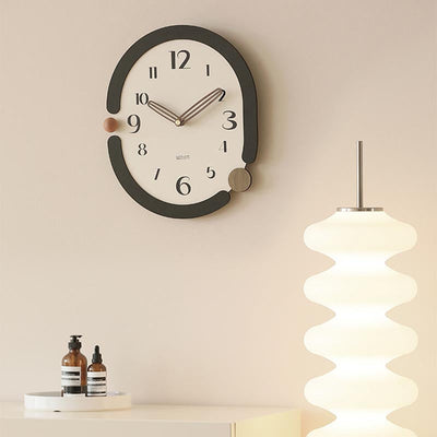 NovaTwist Wall Clock Avant Garde Timepiece for Modern Interiors OpalDwell