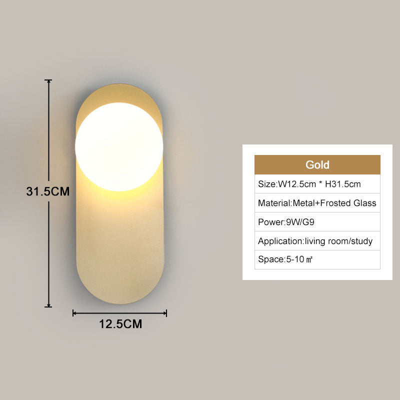 LumaNova Modern LED Wall Lights for Home Decor and Ambience OpalDwell