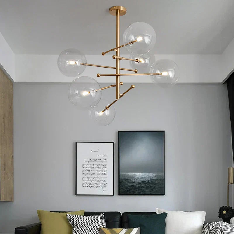 Sorren | Glass Chandelier - OpalDwell