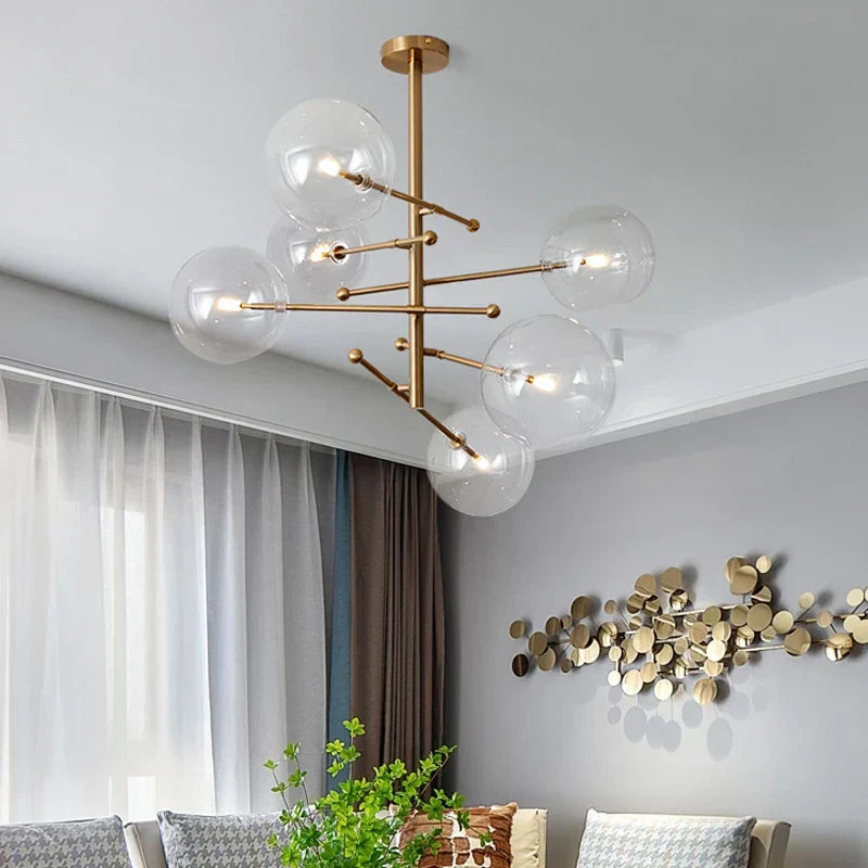 Sorren | Glass Chandelier - OpalDwell