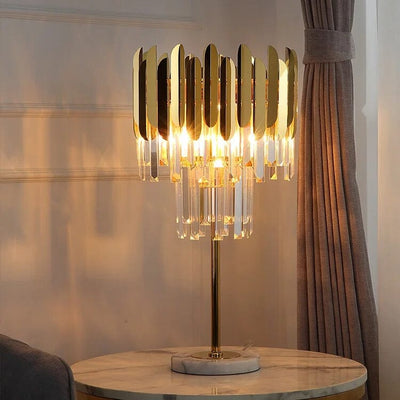 Elyra | Crystal Floor & Table Lamp - OpalDwell