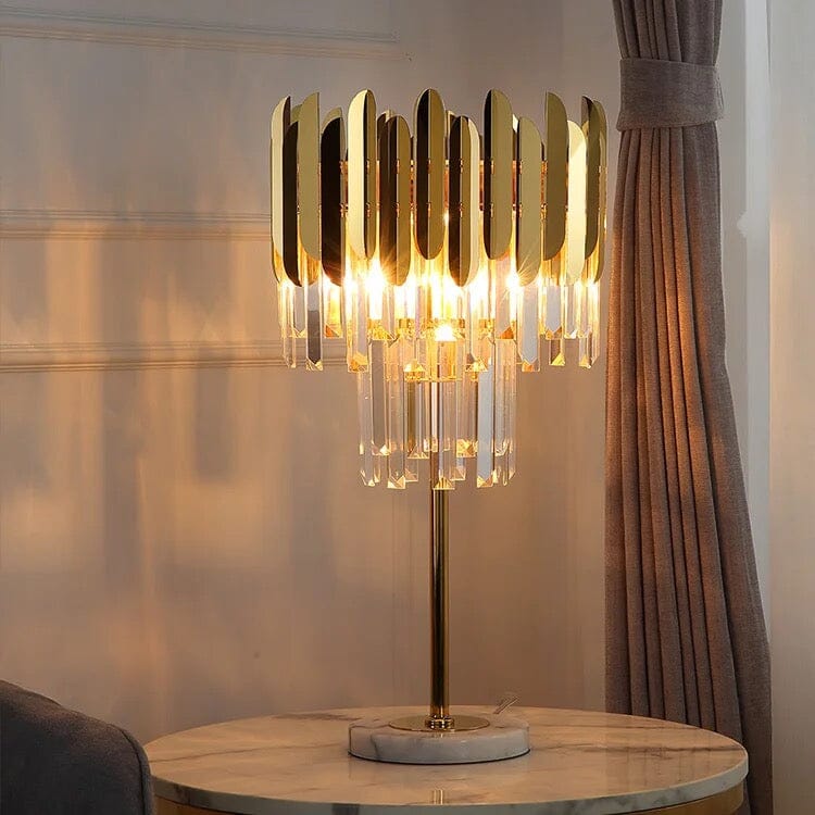 Elyra | Crystal Floor & Table Lamp - OpalDwell
