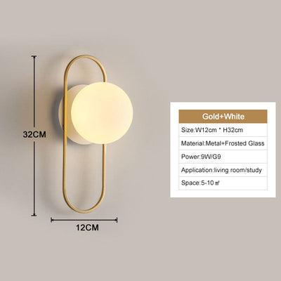 LumaNova Modern LED Wall Lights for Home Decor and Ambience OpalDwell