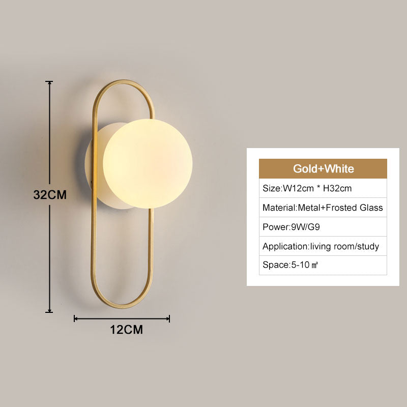 LumaNova Modern LED Wall Lights for Home Decor and Ambience OpalDwell